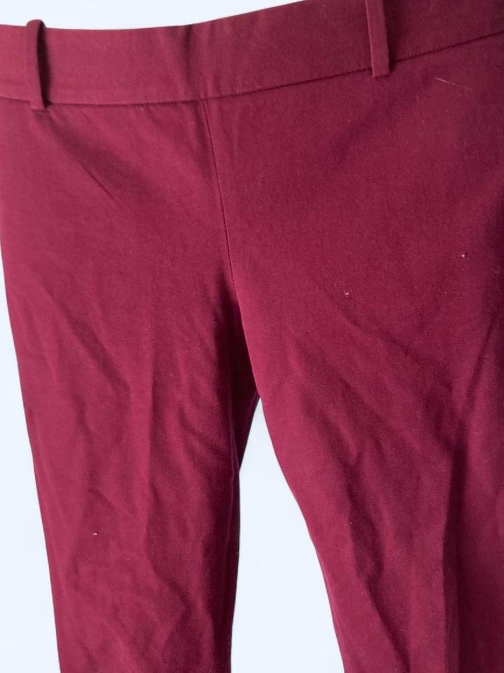 Burgundy Stretch Ponte Pants